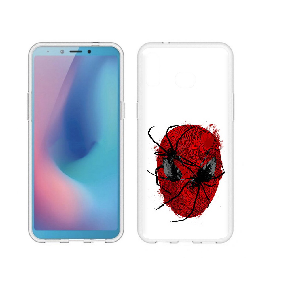 

Чехол MyPads Tocco для Samsung Galaxy A6s человек паук (PT123850.597.673), Прозрачный, Tocco