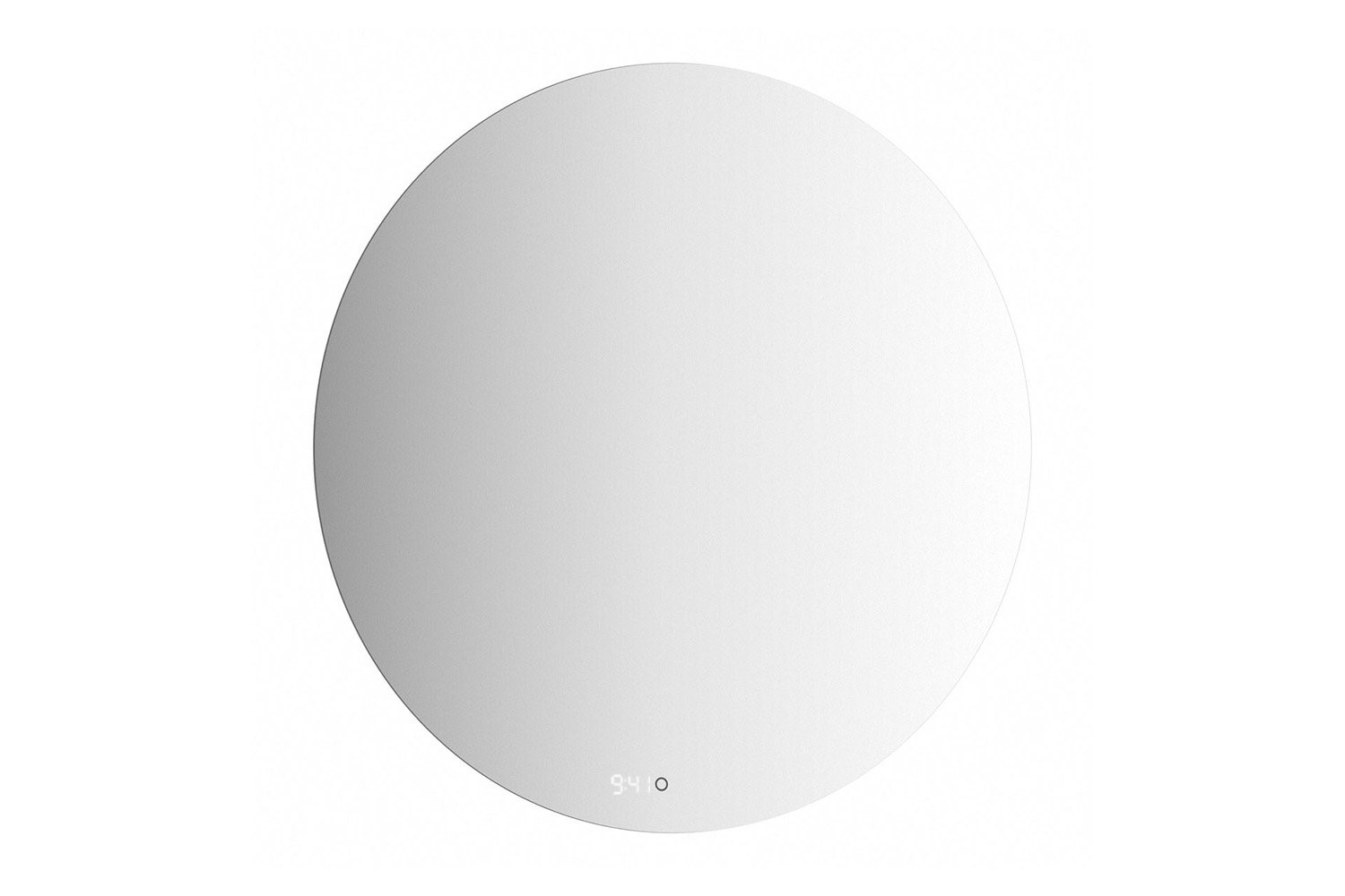 

Зеркало круглое Муза D90 для ванной с холодной LED-подсветкой и часами, Муза с часами