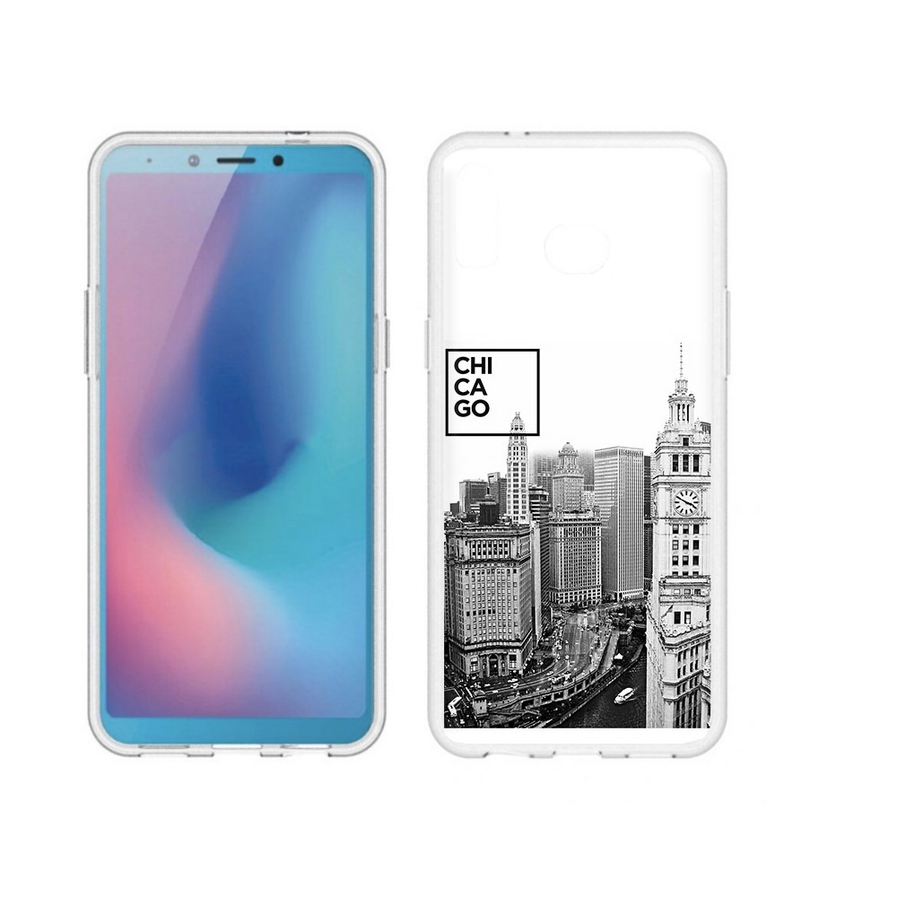 

Чехол MyPads Tocco для Samsung Galaxy A6s черно белый чикаго (PT123850.597.689), Прозрачный, Tocco
