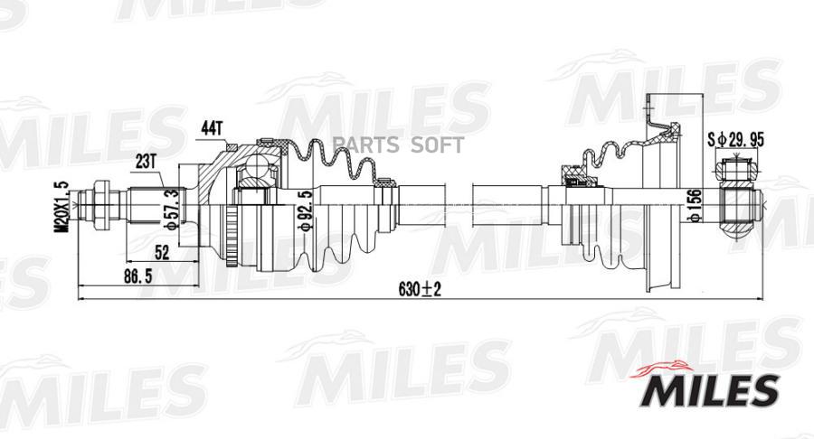 

MILES Привод в сборе MILES gc01105