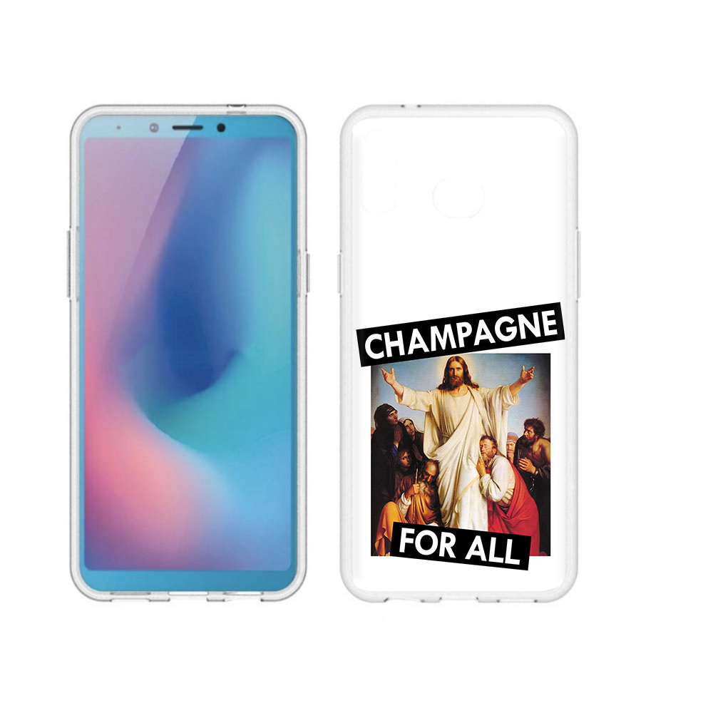 

Чехол MyPads Tocco для Samsung Galaxy A6s шампанское (PT123850.597.697), Прозрачный, Tocco