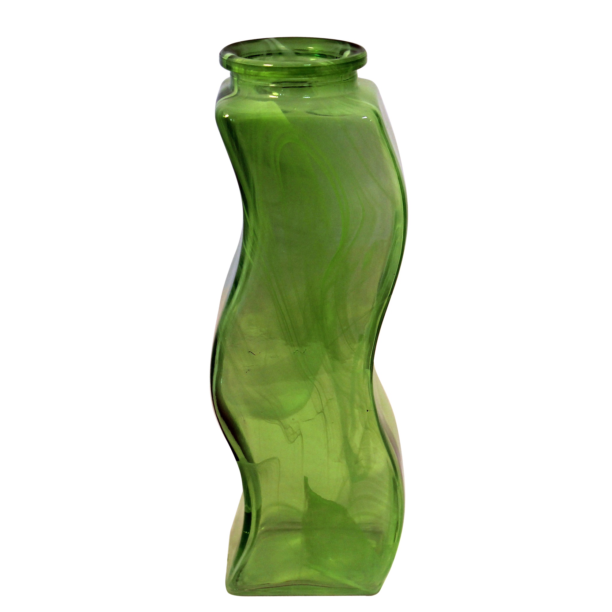 

Ваза NiNaGlass _92-453 ВазаВолнаалеб.крш.зел.