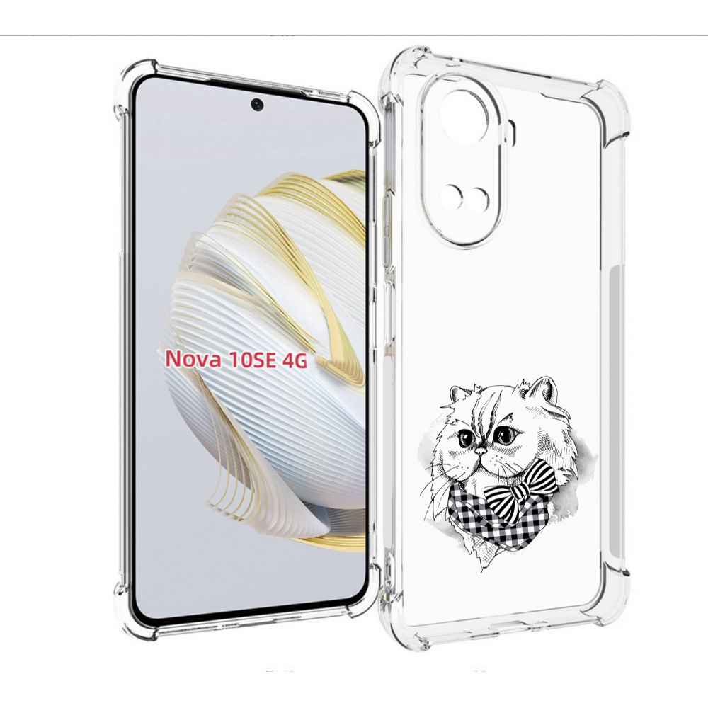 

Чехол MyPads нарисованная красивая кошечка для Huawei Nova 10 SE, Прозрачный, Tocco