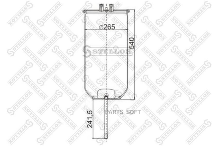 

STELLOX Пневмоподушка STELLOX 9049110sx