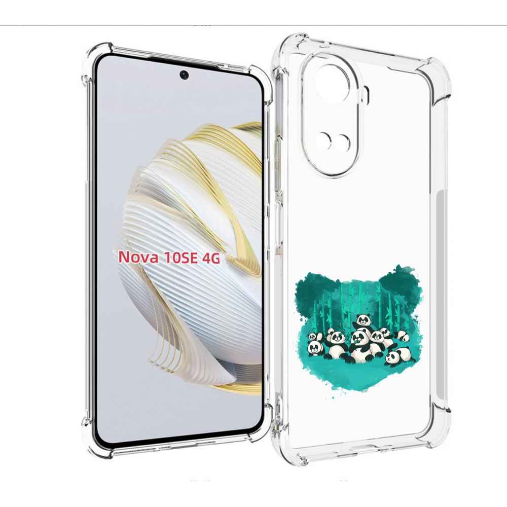 

Чехол MyPads нарисованные панды для Huawei Nova 10 SE, Прозрачный, Tocco