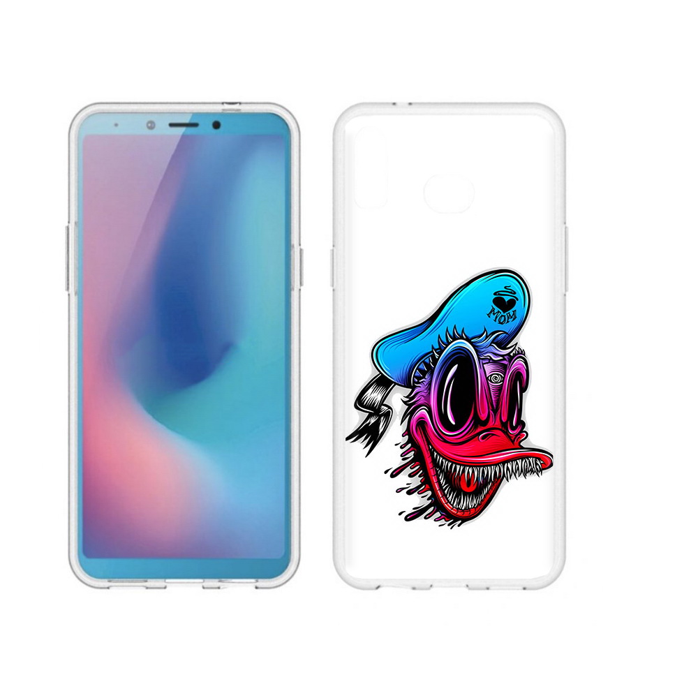 

Чехол MyPads Tocco для Samsung Galaxy A6s Дональд (PT123850.597.71), Прозрачный, Tocco