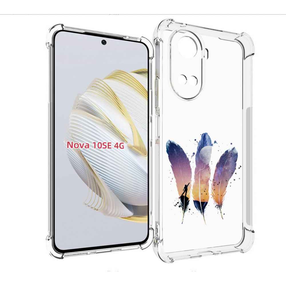 

Чехол MyPads небесные перья для Huawei Nova 10 SE, Прозрачный, Tocco