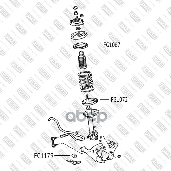 FIXAR FG1067 Проставка пружины верхняя 1шт 1065₽