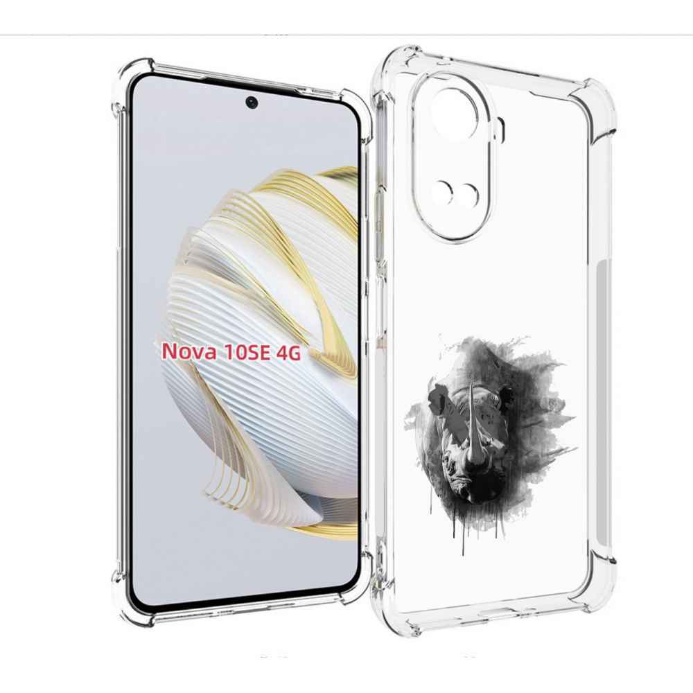 

Чехол MyPads носорог для Huawei Nova 10 SE, Прозрачный, Tocco