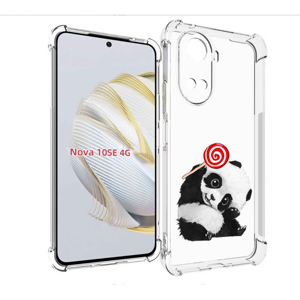 

Чехол MyPads панда с леденцом для Huawei Nova 10 SE, Прозрачный, Tocco