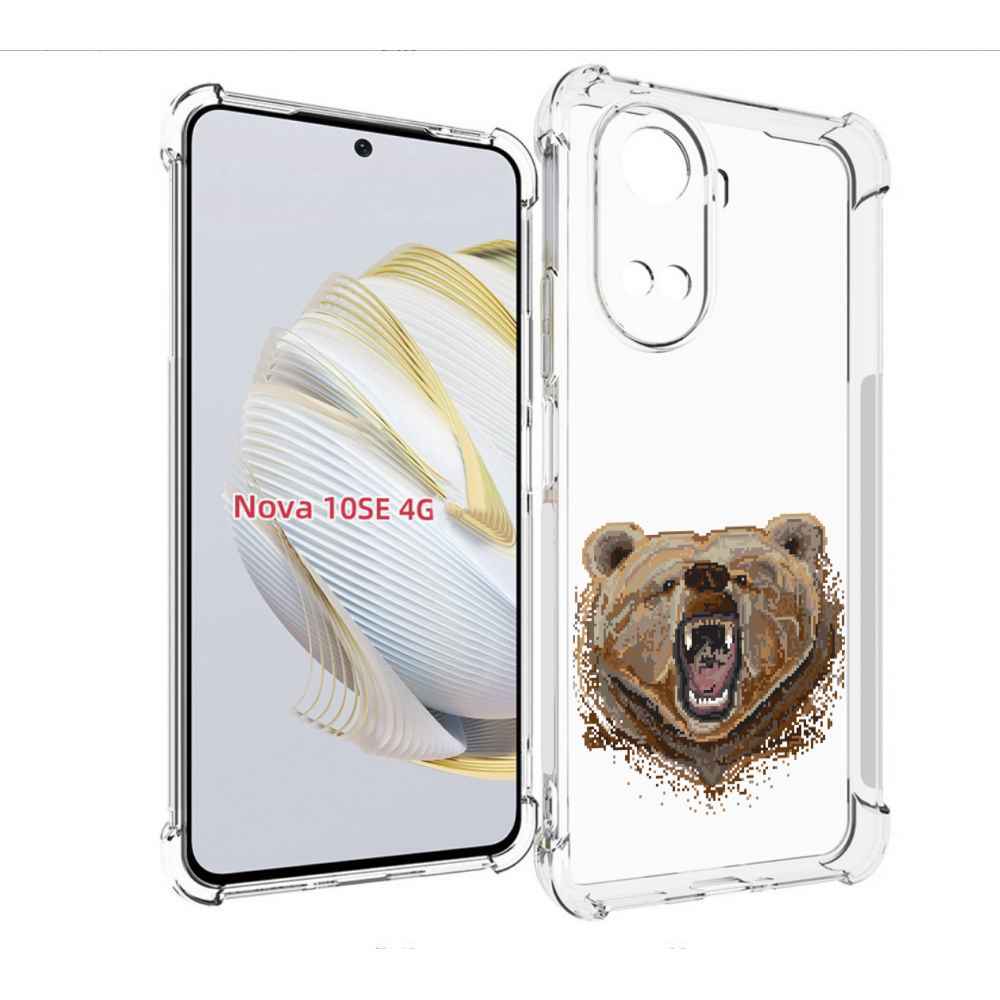 

Чехол MyPads пиксельный медведь для Huawei Nova 10 SE, Прозрачный, Tocco