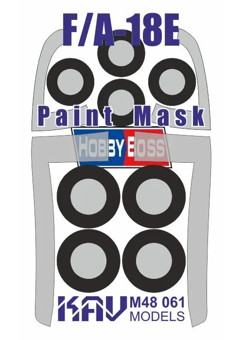Окрасочная маска KAV Models 1/48 на F/A-18E Super Hornet HobbyBoss M48 061