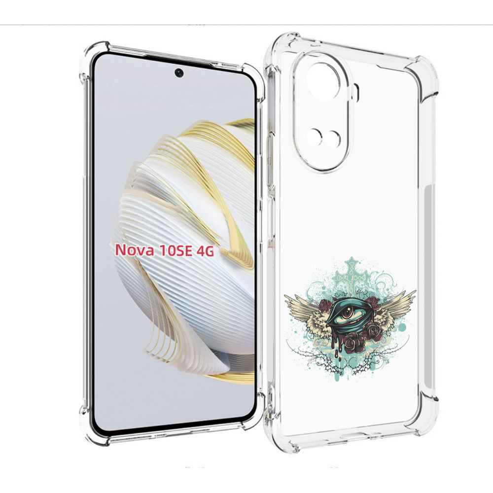 

Чехол MyPads плачущий глаз с крыльями для Huawei Nova 10 SE, Прозрачный, Tocco
