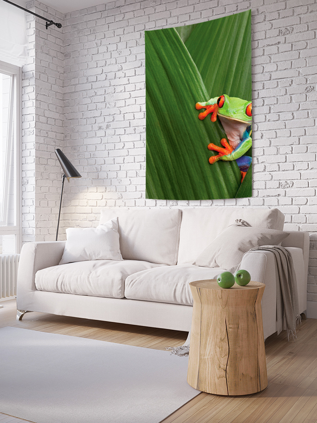 

Вертикальное фотопанно на стену JoyArty Подглядывающая лягушка 100x150 см, Подглядывающая лягушка