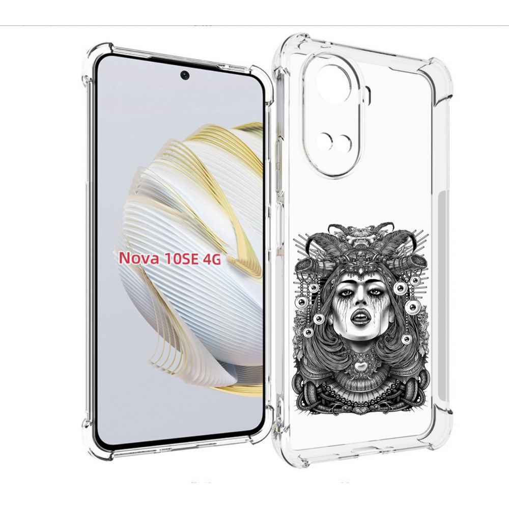 

Чехол MyPads портрет девушки черно белый для Huawei Nova 10 SE, Прозрачный, Tocco