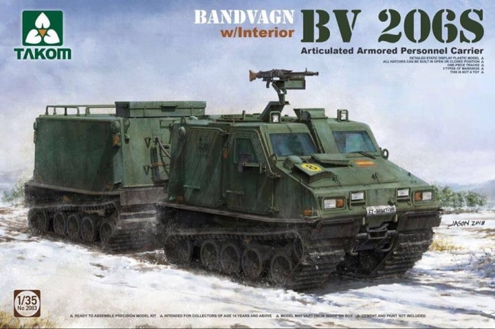 Сборная модель Takom 1/35  Гусеничный бронетранспортер Bandvagn Bv 206S 2083