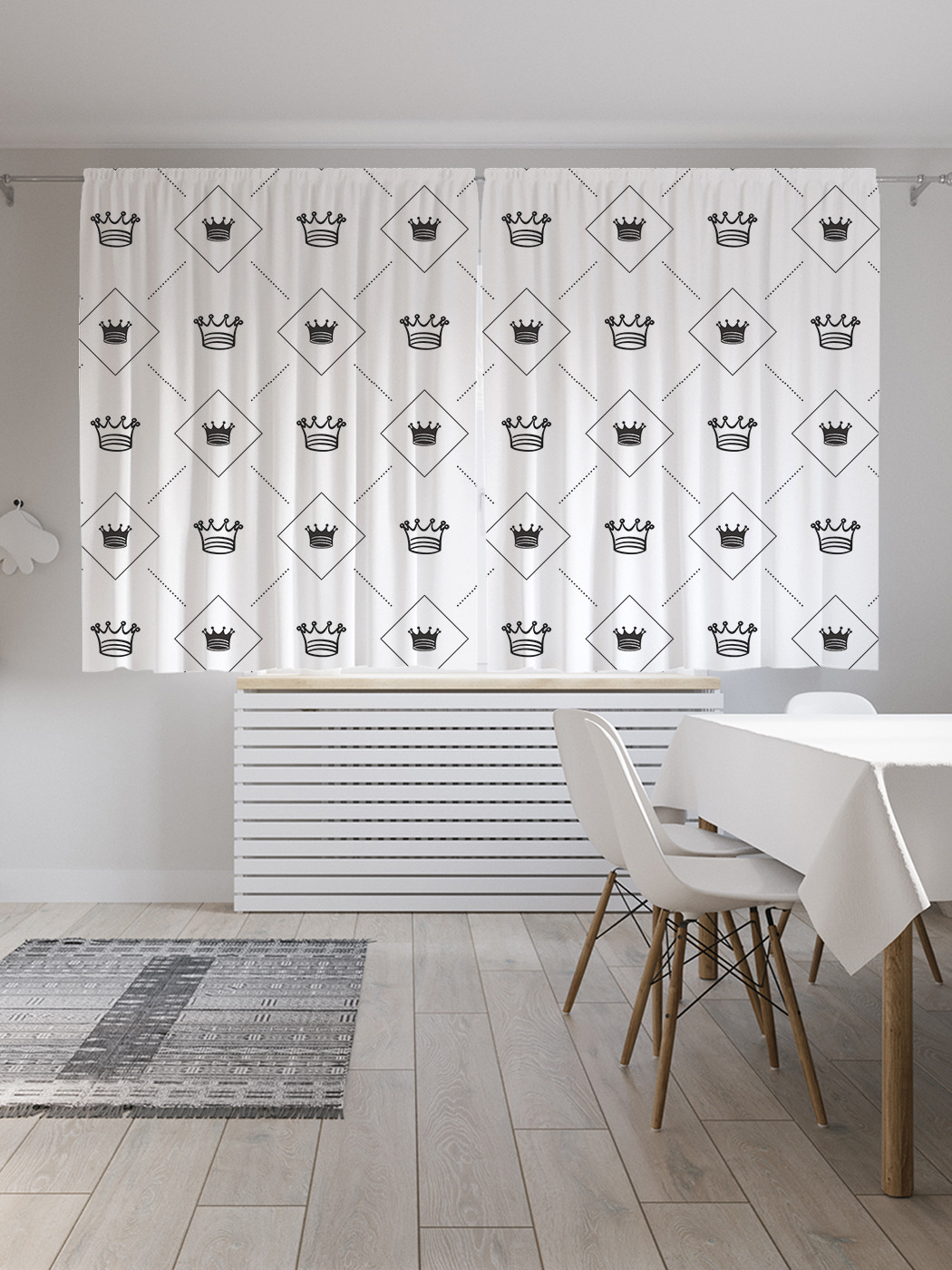 

Шторы с фотопечатью JoyArty "Разновидность сердец" из сатена, 290х180 см