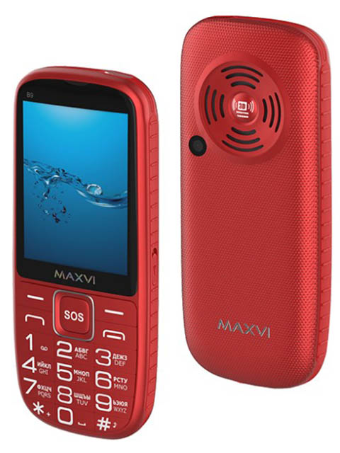 Смартфон Maxvi B9 Red