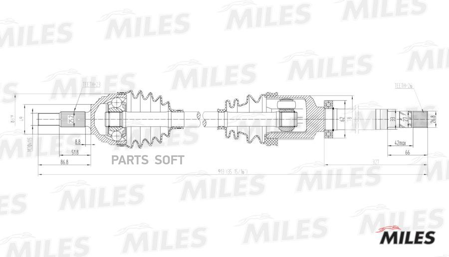 

MILES Привод в сборе MILES gc02117