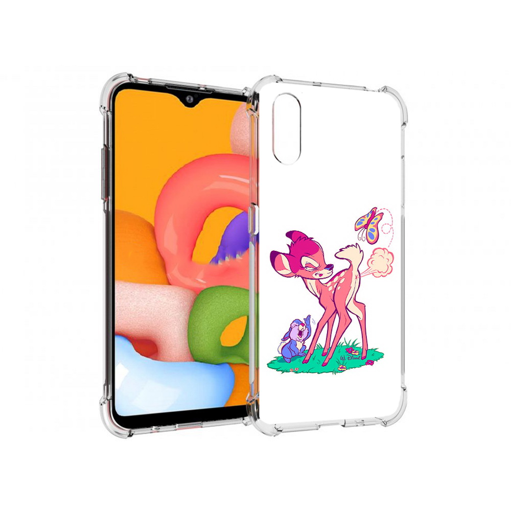 

Чехол MyPads Tocco для Samsung Galaxy A01 смешной олененок (PT144711.509.610), Прозрачный, Tocco