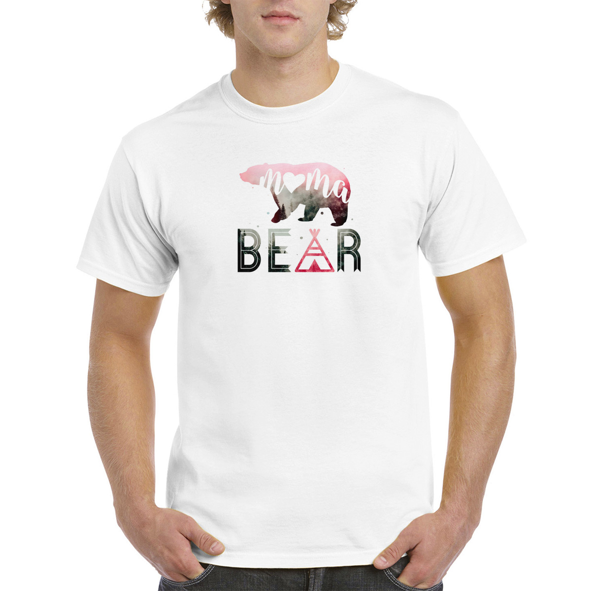 

Футболка унисекс coolpodarok Семья. papa bear белая 46 RU, Белый, 6M043613