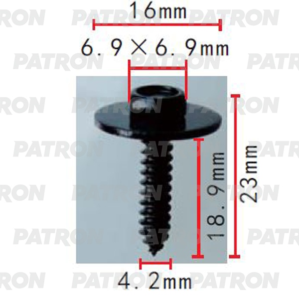 Саморез Bmw Daewoo Применяемость: Саморез 4.2X23Mm PATRON p372163