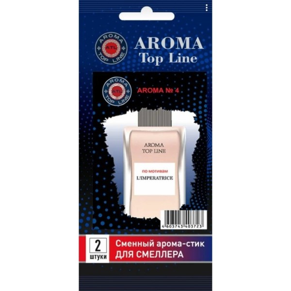 

Ароматизатор в машину AROMA Top Line сменный блок №4 Dolce&Gabbana, Разноцветный