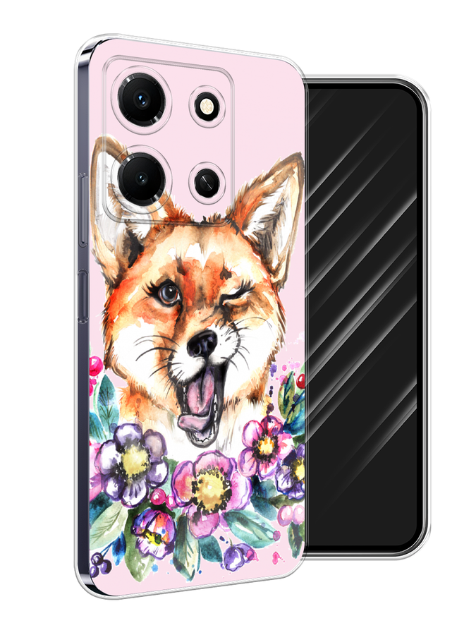 

Чехол Awog на Infinix Note 30i "Подмигивающая лиса", Оранжевый, 3104350-10
