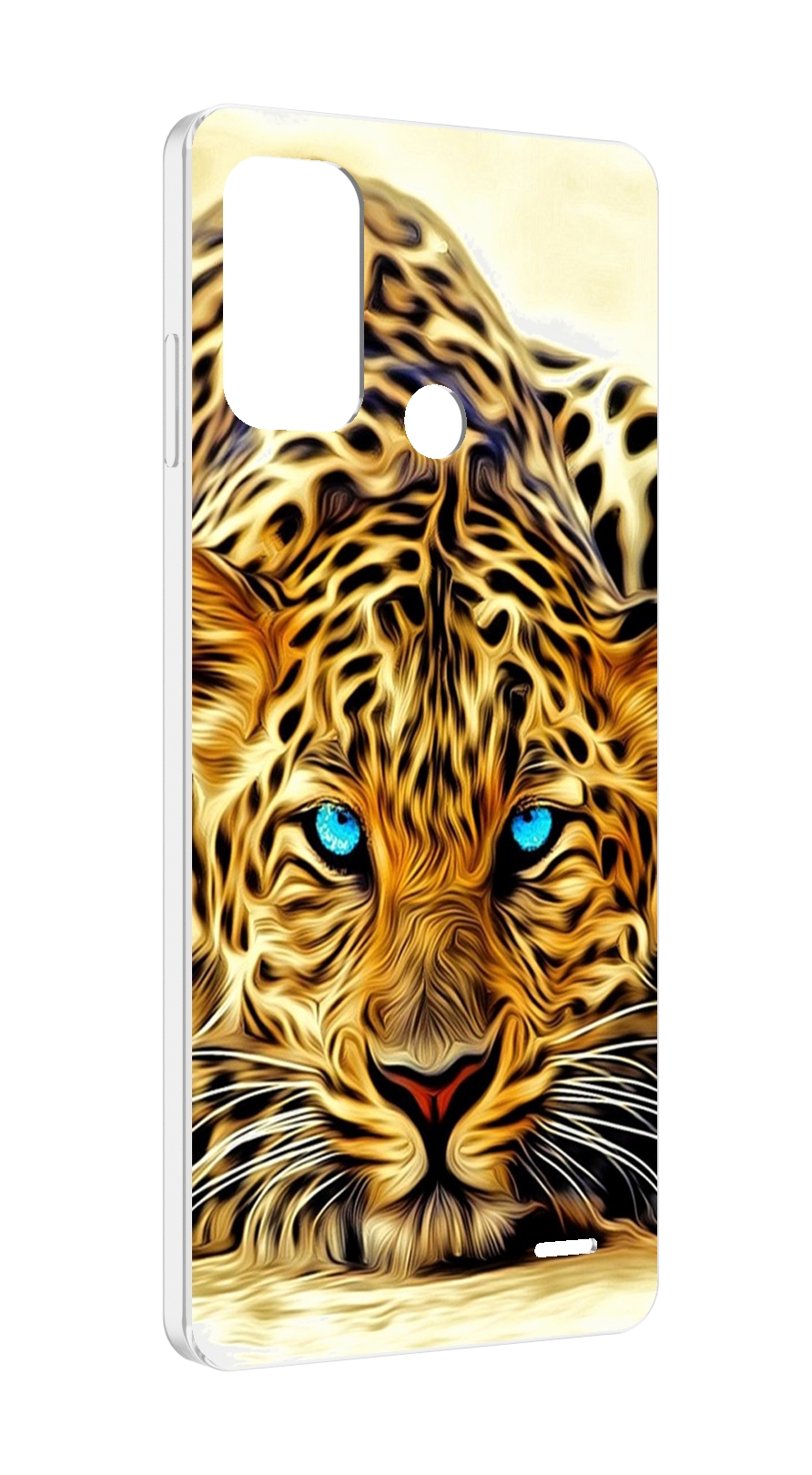 

Чехол MyPads Голубоглазый-гепард для ZTE Blade A52, Прозрачный, Tocco