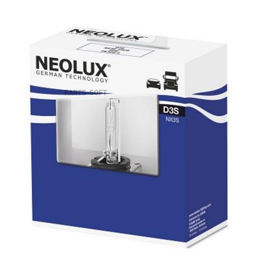 NEOLUX NX3S1SCB Лампа 35W PK32D-5 10X1 D3S 42V35W Xenon Одинарный блистер 6150₽