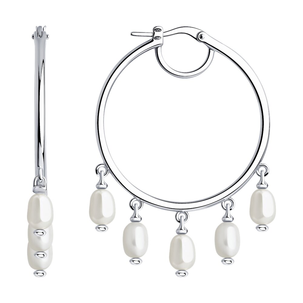 

Серьги из серебра с жемчугом SOKOLOV 92022564, 92022564