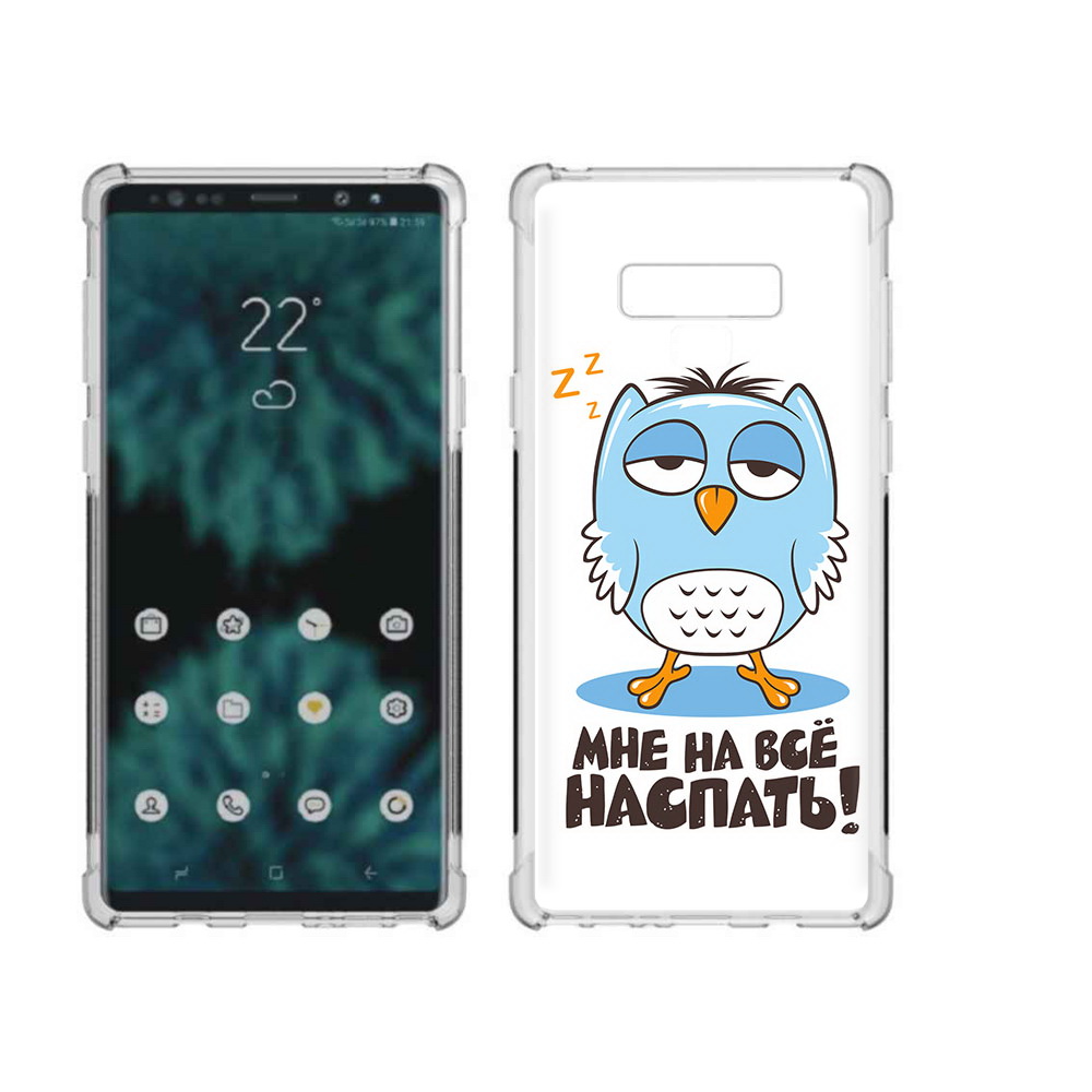 

Чехол MyPads Tocco для Samsung Galaxy Note 9 Мне на все наспать (PT115235.598.120), Прозрачный, Tocco