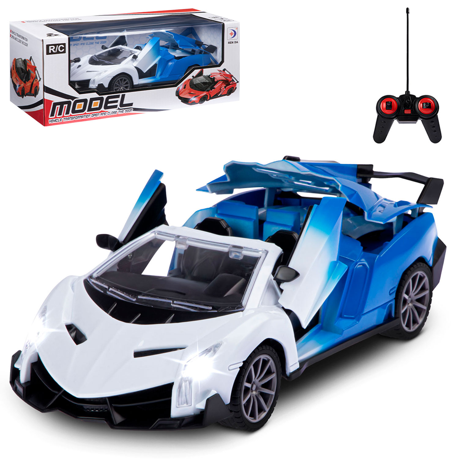 Радиоуправляемая машинка, М1:18, 5 каналов, пульт управления, частота 27 МHz, JB0404699