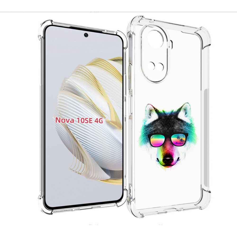 

Чехол MyPads радужный волк для Huawei Nova 10 SE, Прозрачный, Tocco