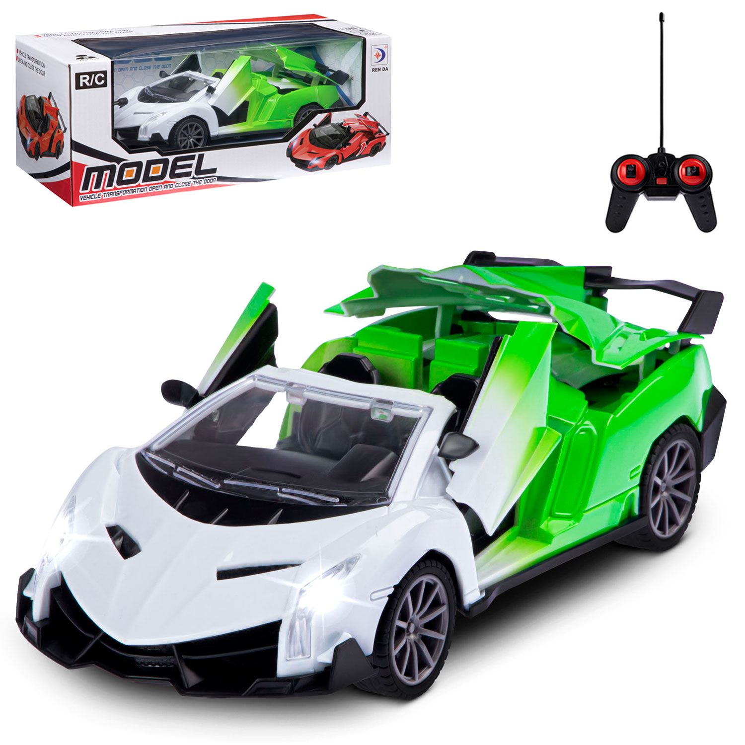 Радиоуправляемая машинка, М1:18, 5 каналов, пульт управления, частота 27 МHz, JB0404700