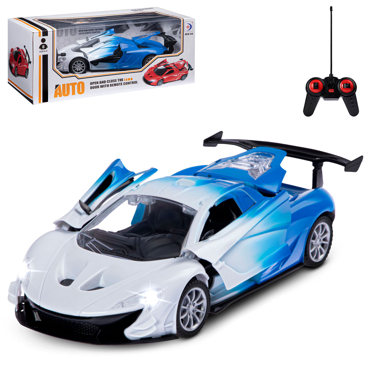 Радиоуправляемая машинка, М1:18, 5 каналов, пульт управления, частота 27 МHz, JB0404701