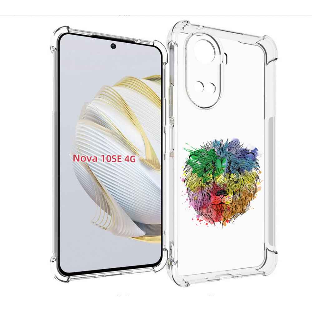 

Чехол MyPads разноцветный гордый лев для Huawei Nova 10 SE, Прозрачный, Tocco