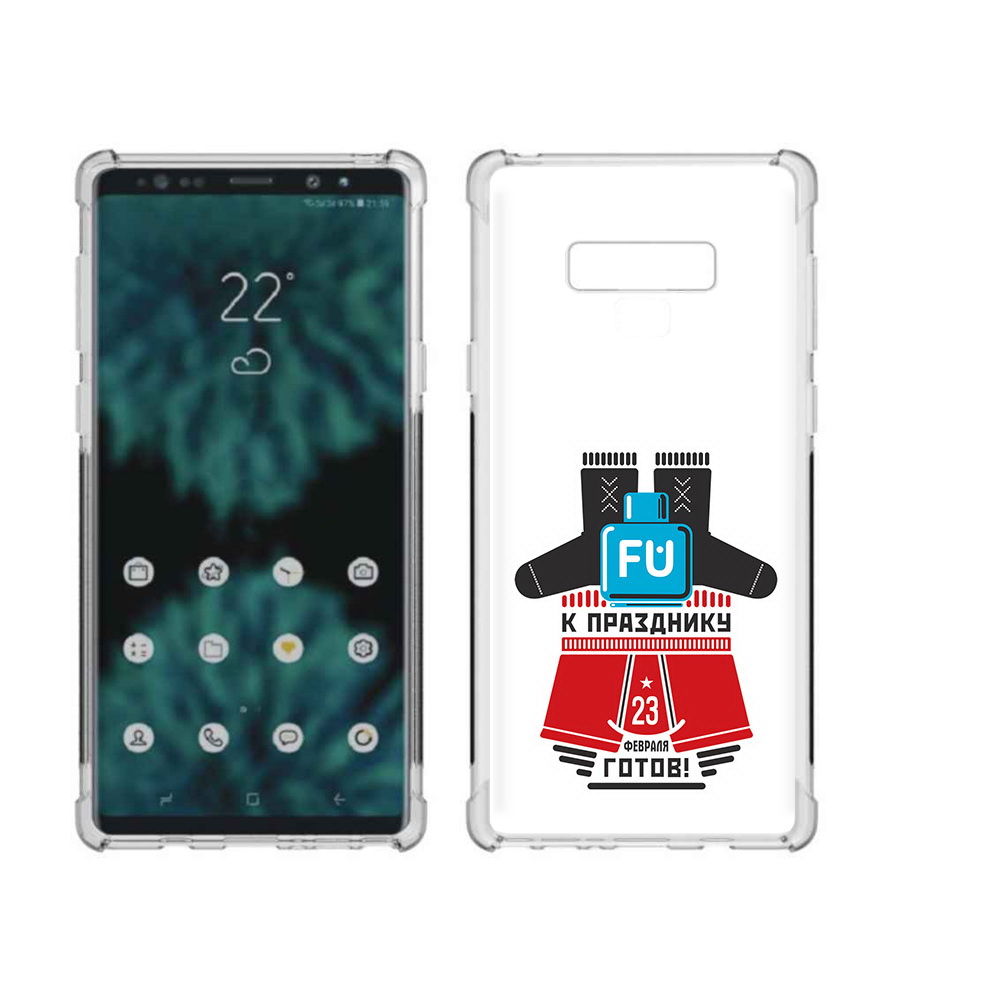 

Чехол MyPads Tocco для Samsung Galaxy Note 9 23 февраля подарки к празднику, Прозрачный, Tocco