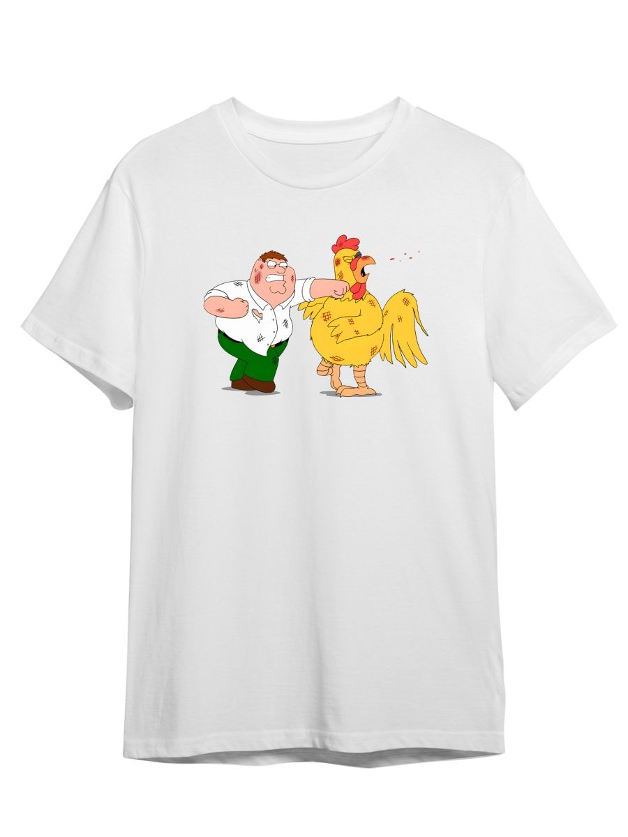 

Футболка унисекс Каждому Своё Гриффины/Family Guy/Мультсериал MUGR11 белая 5XL, "Гриффины/Family Guy/Мультсериал" MUGR11