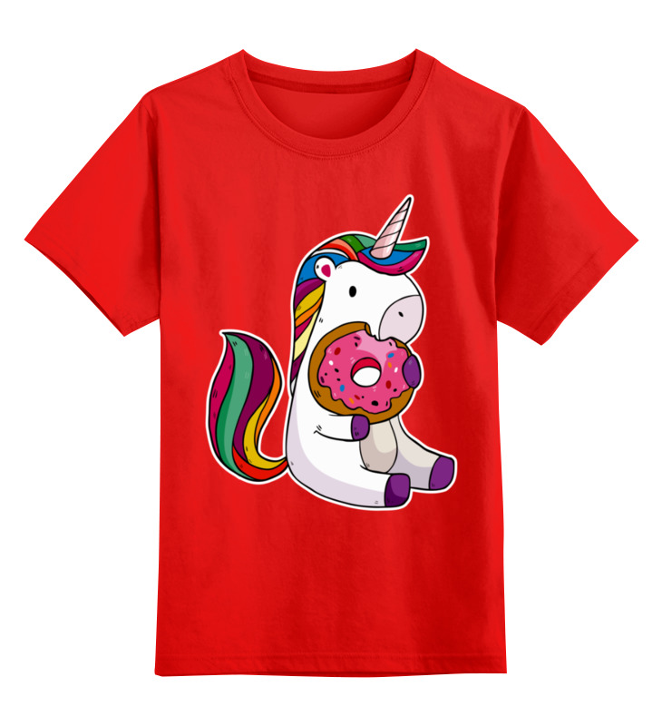 

Футболка детская Printio Unicorn цв. красный р. 104, Unicorn