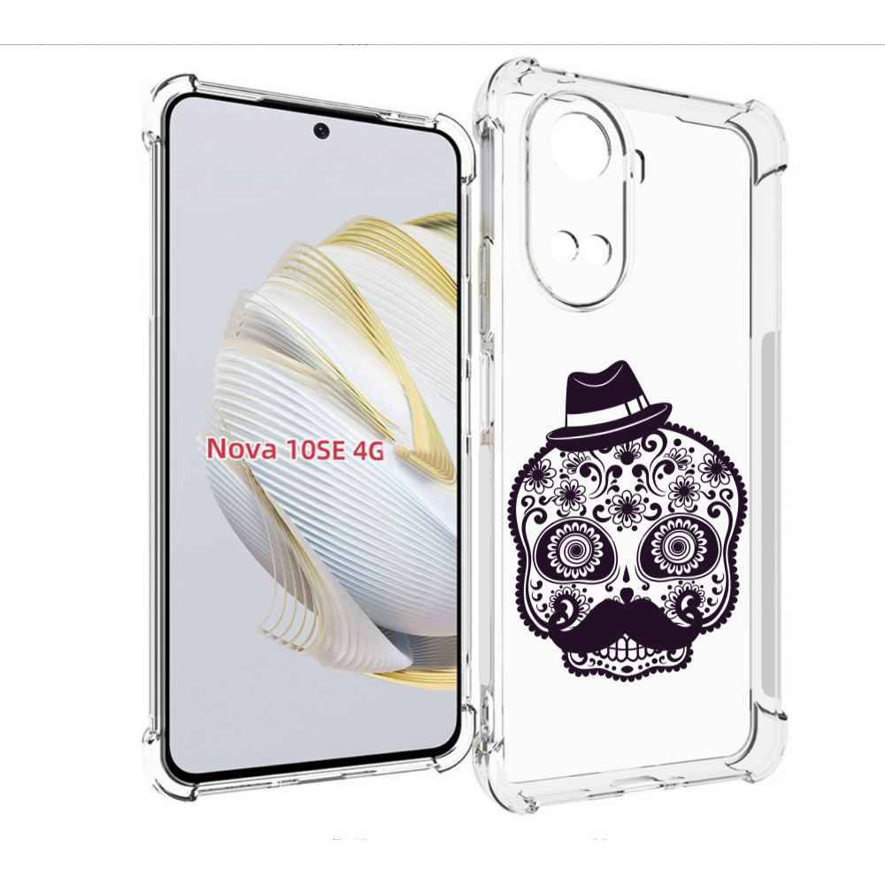 

Чехол MyPads разрисованный скелет для Huawei Nova 10 SE, Прозрачный, Tocco