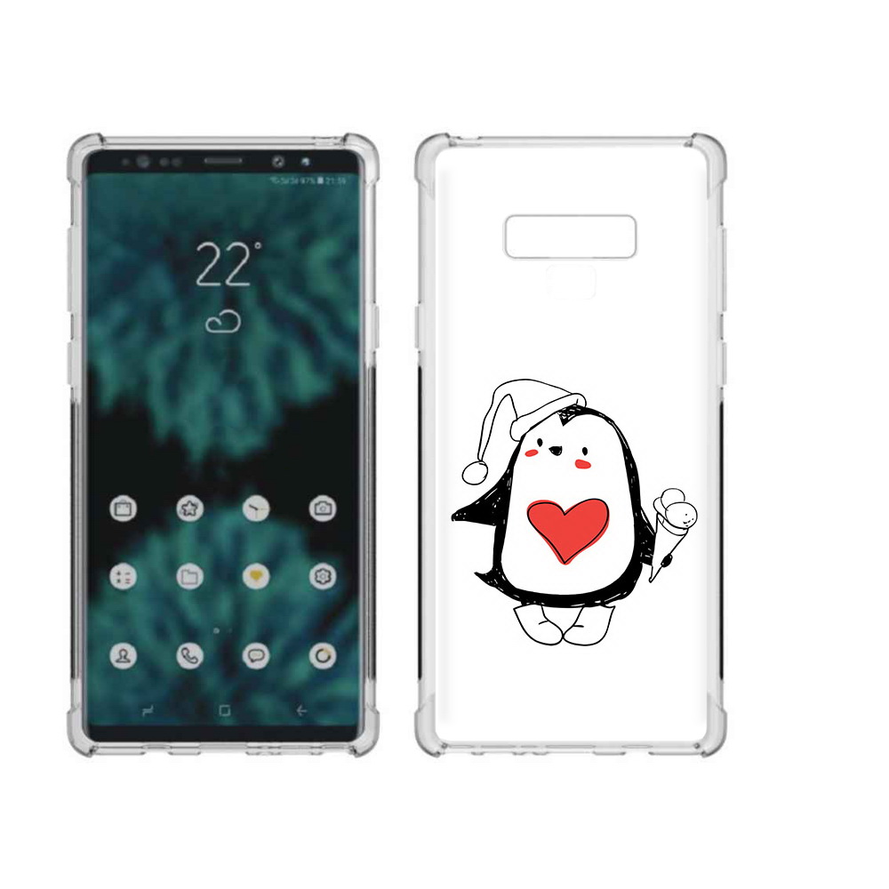 

Чехол MyPads Tocco для Samsung Galaxy Note 9 Пингвин с мороженым (PT115235.598.135), Прозрачный, Tocco