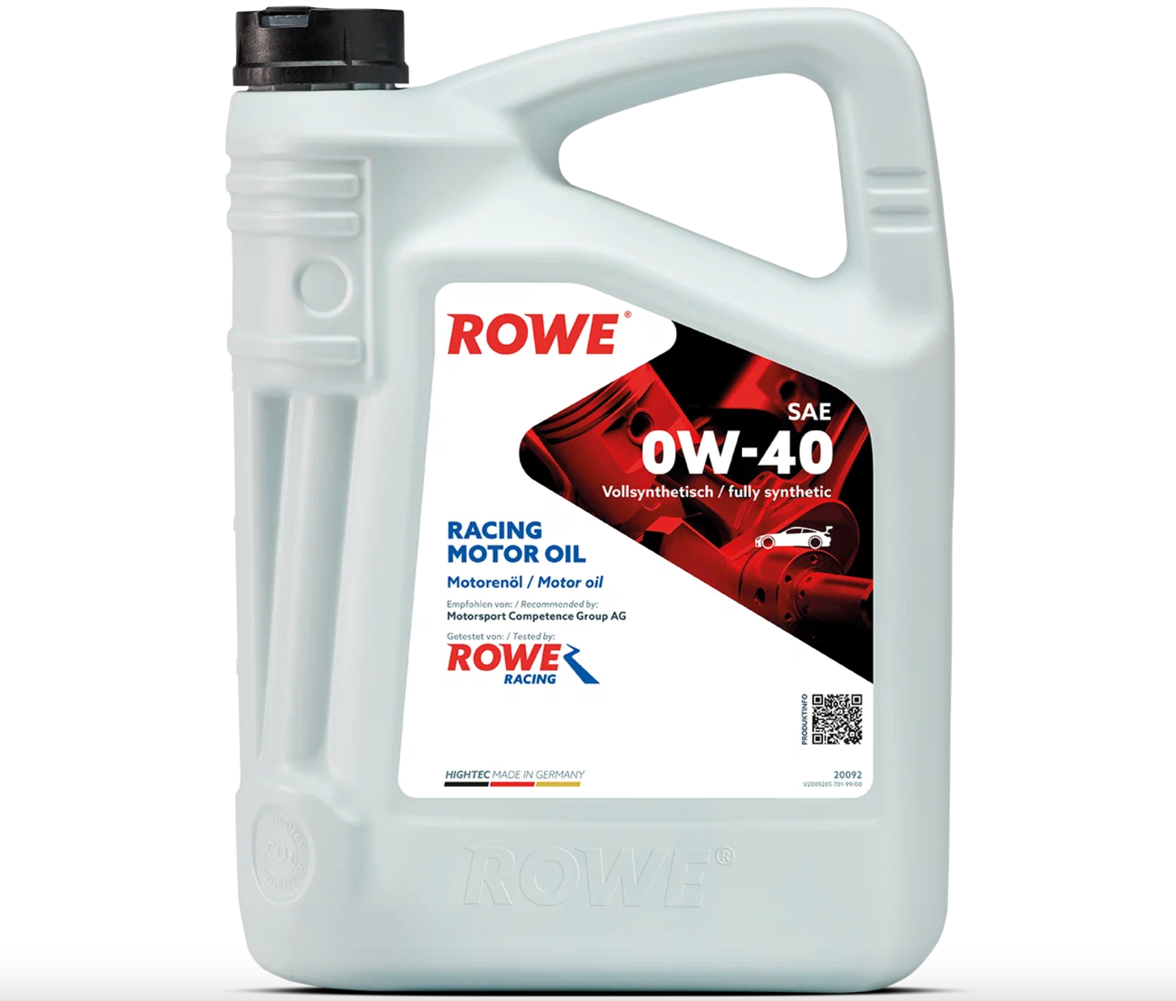 

Моторное масло ROWE 20092-0050-99 hightec racing motor oil sae 0w40 5л