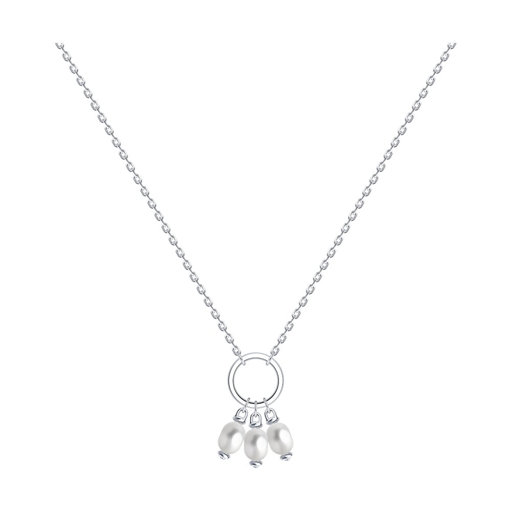 

Колье из серебра с жемчугом 50 см SOKOLOV 92070063, 92070063