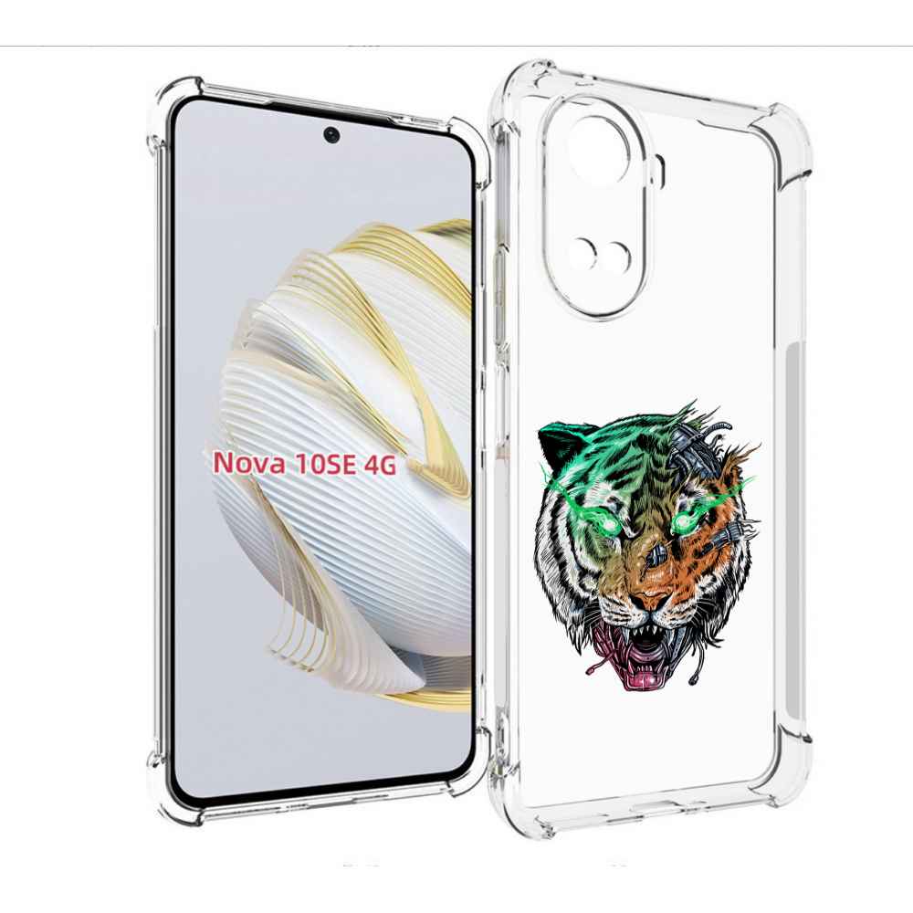 

Чехол MyPads робо-тигр для Huawei Nova 10 SE, Прозрачный, Tocco