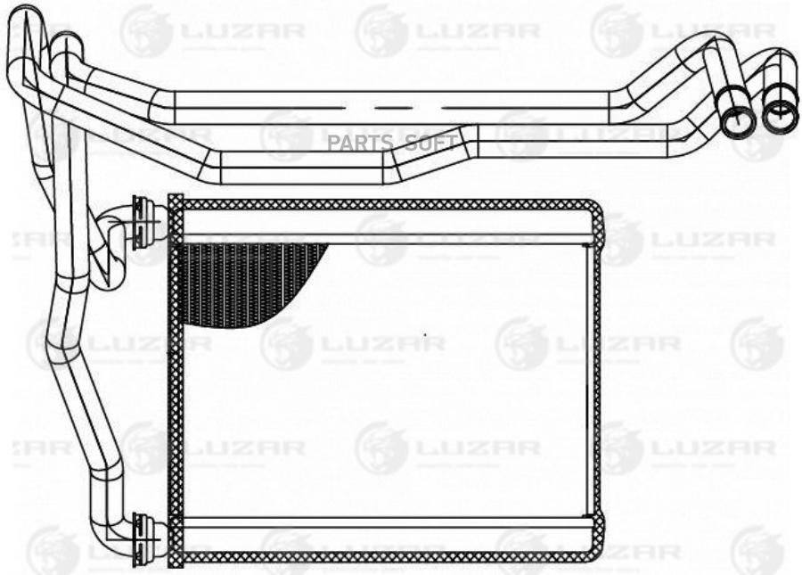 

LUZAR Радиатор отоп. для ам Toyota RAV 4 (00-) (LRh 1922)