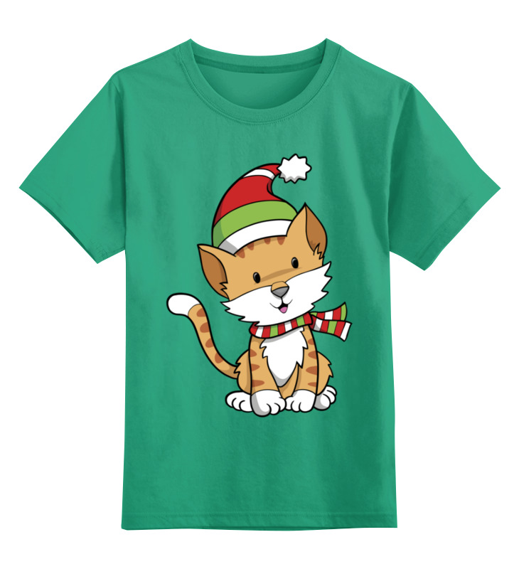 

Футболка детская Printio Котик цв. белый р. 104, Котик