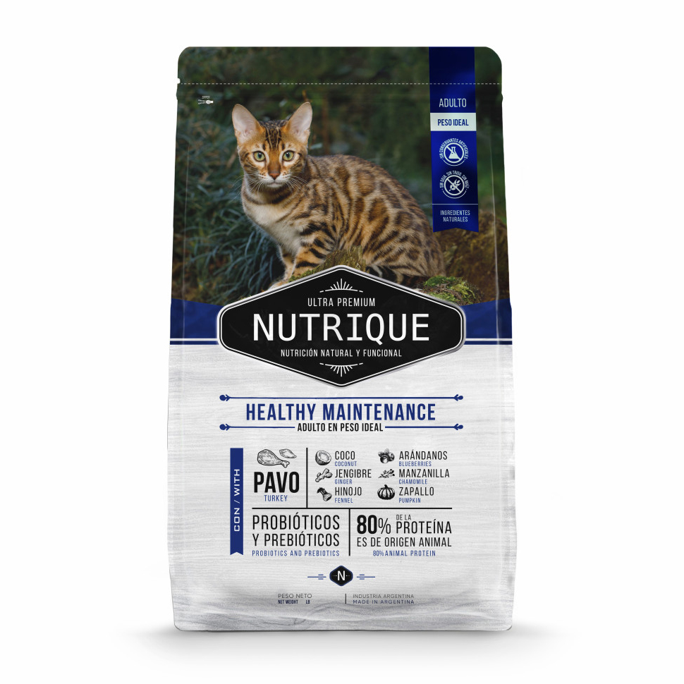 Сухой корм для кошек Vitalcan Nutrique Cat Adult Healthy Maintenance, с индейкой, 350 г