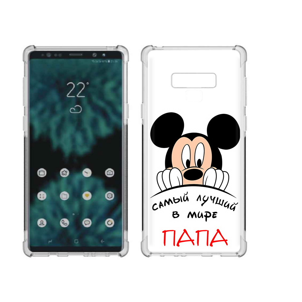 

Чехол MyPads Tocco для Samsung Galaxy Note 9 Самай лучший папа Микки Маус, Прозрачный, Tocco