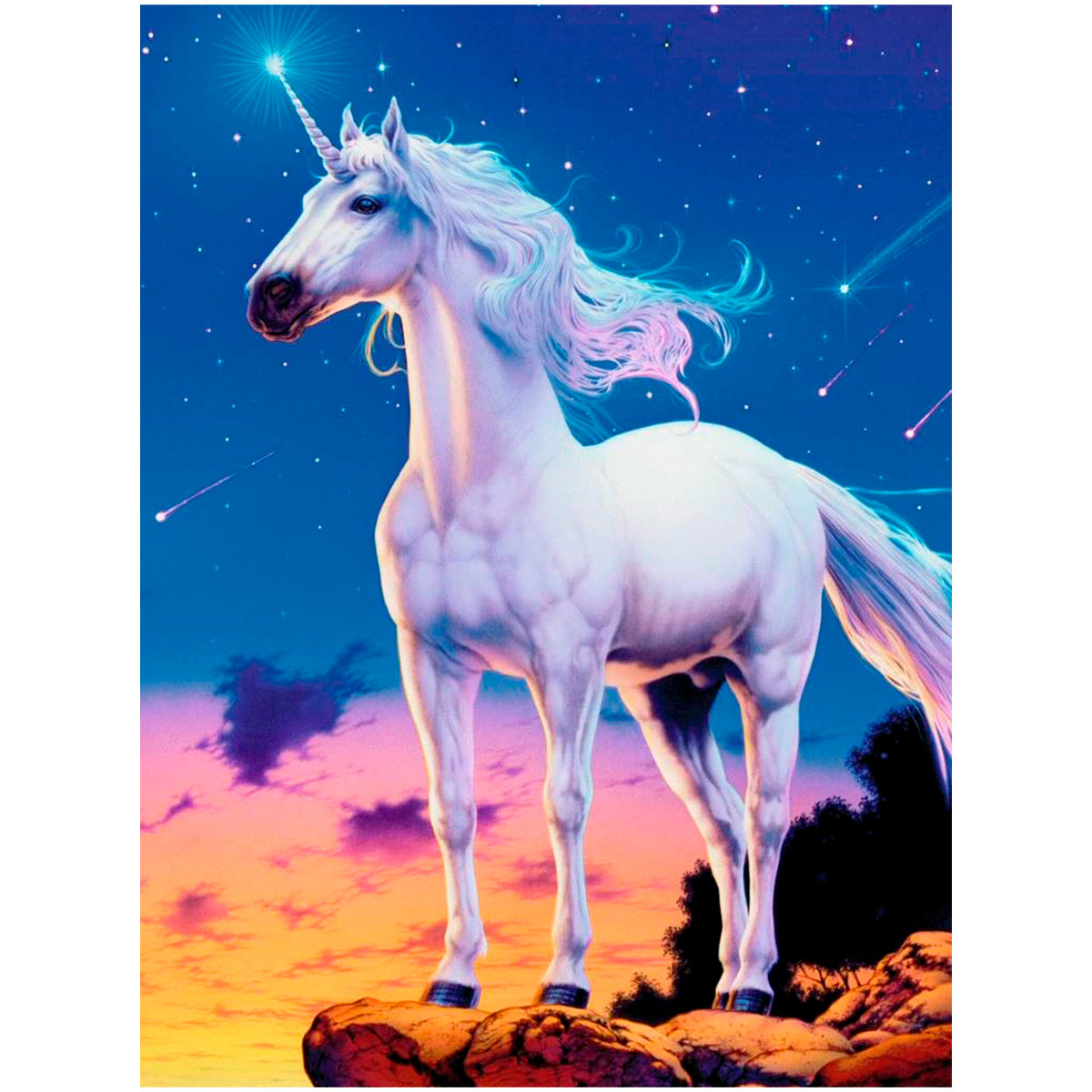

Алмазная вышивка Гранни Звездный единорог, 38x48 см, Звездный единорог